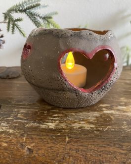 Photophore Coeur Noël