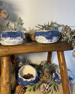 Photophore bleu étoilé