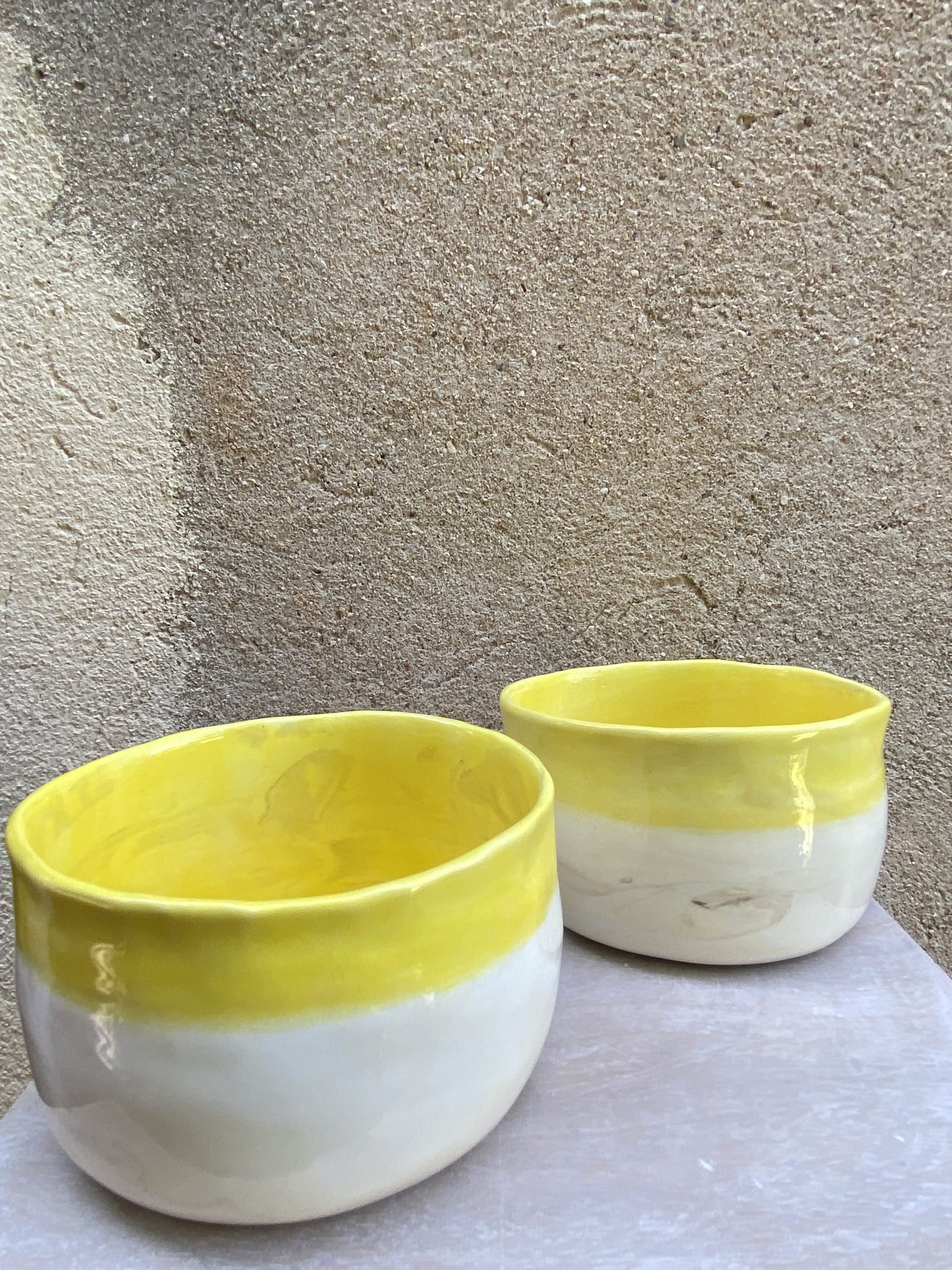 Wok en céramique jaune – Image 2